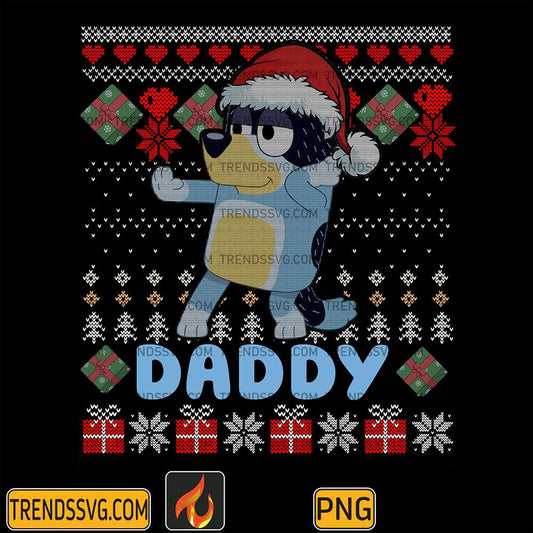 Bluey-Daddy-Christmas-Png