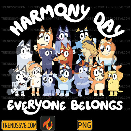BlueyHarmonyDayEveryoneBelongsPng