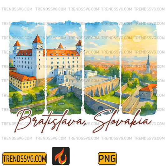 Bratislava-Slovakia-Travel-Brushstroke-Bratislava-Souvenir-Png
