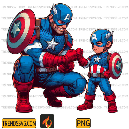 Captain-America-Dad-And-Son-Png_1