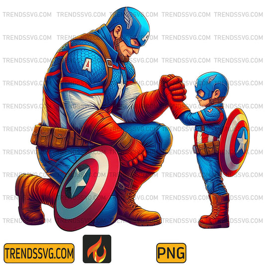 Captain-America-Dad-And-Son-Png_3