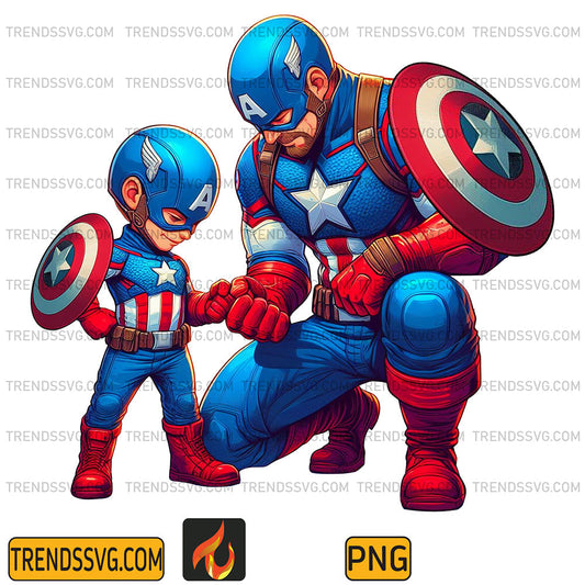 Captain-America-Dad-And-Son-Png_5