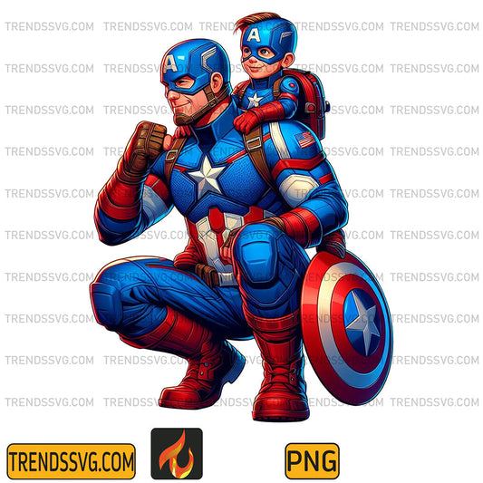 Captain-America-Dad-And-Son-Png_6