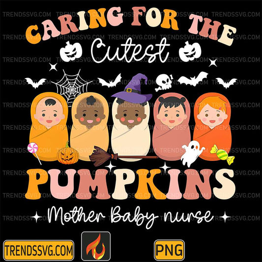 Caring-For-The-Cutest-Pumpkins-Mother-Baby-Nurse-Halloween-Png