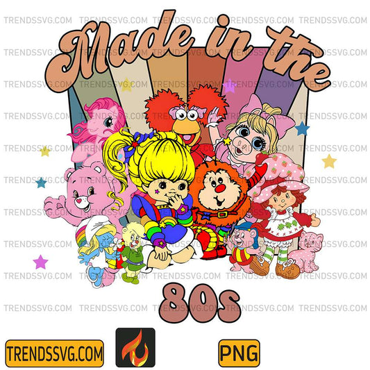 Cartoon-Friends-Nostalgia-Made-In-80s-Png