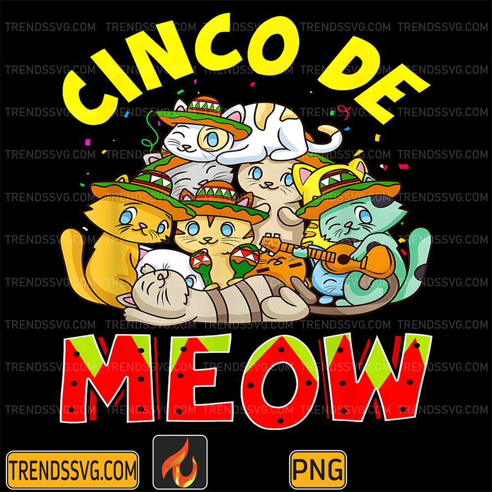 Cat-Cinco-De-Meow-Mayo-Mexican-Fiesta-Png