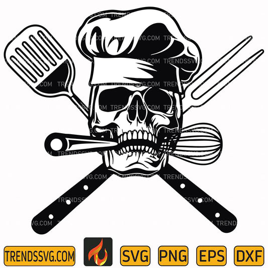 ChefSkullLogoSvg