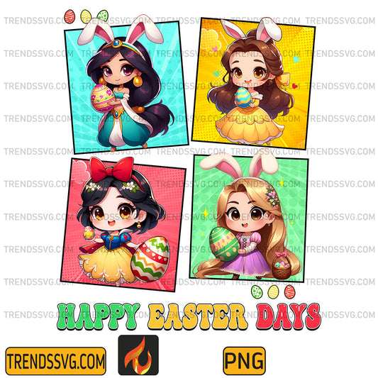 ChibiDisneyPrincessHappyEasterDayPng1