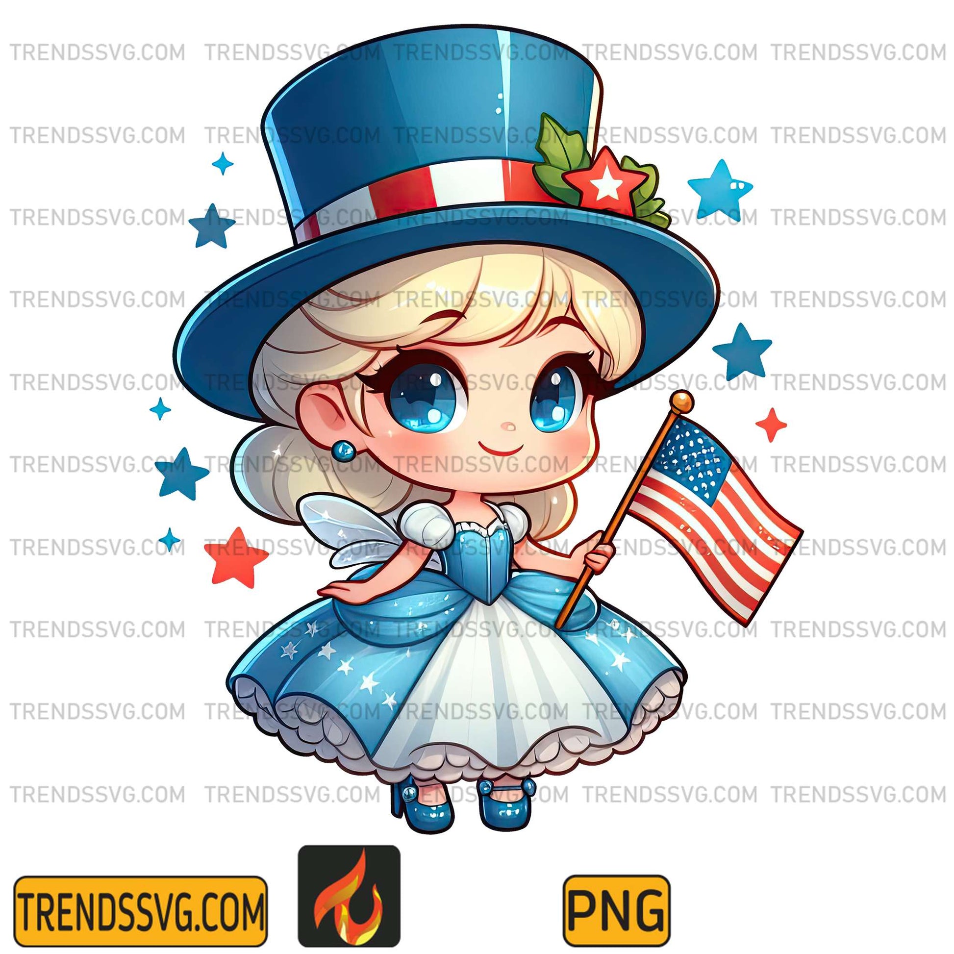 Cinderella-America-4th-Of-July-Png-1