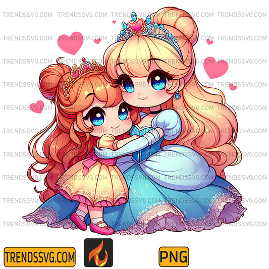 CinderellaPrincessAndDaughterPng_9