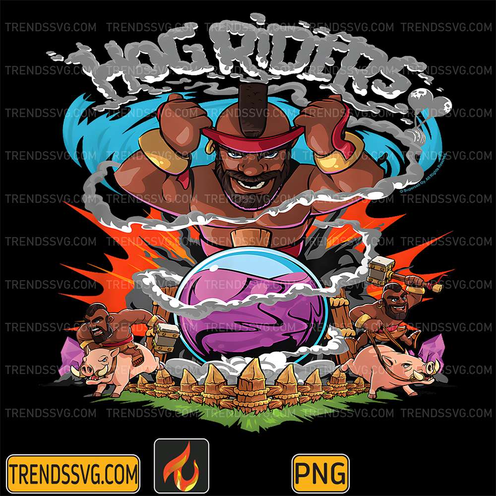 Clash Of Clans Hog Riders Charging Into Battle Png TRENDSSVG