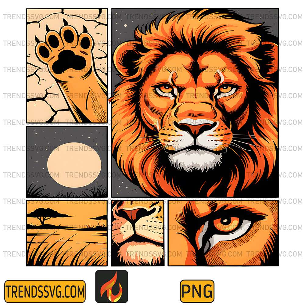 Comic-Strips-Art-Lion-Png