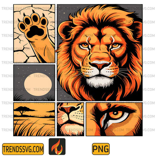 Comic-Strips-Art-Lion-Png