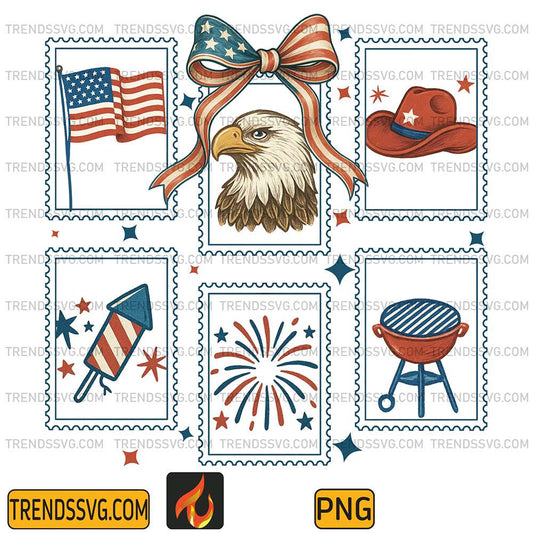 Coquette-American-Flag-4th-Of-July-Independence-Png