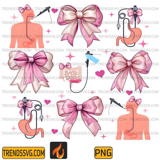 Coquette-Bow-Endoscopy-Nurse-Gastroenterology-Png