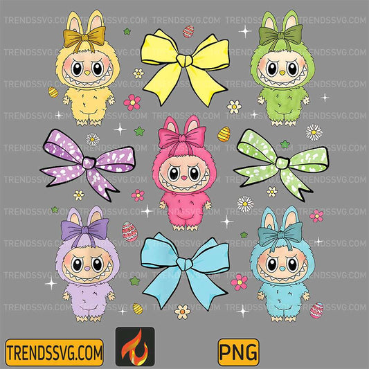 Coquette-Bow-Labubu-Png