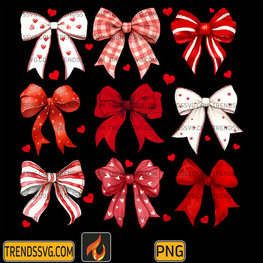 CoquetteValentineHeartBowPng