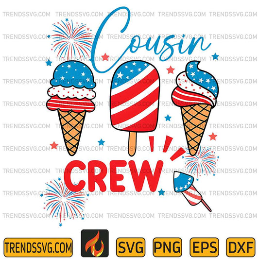 Cousin-Crew-4th-Of-July-Svg