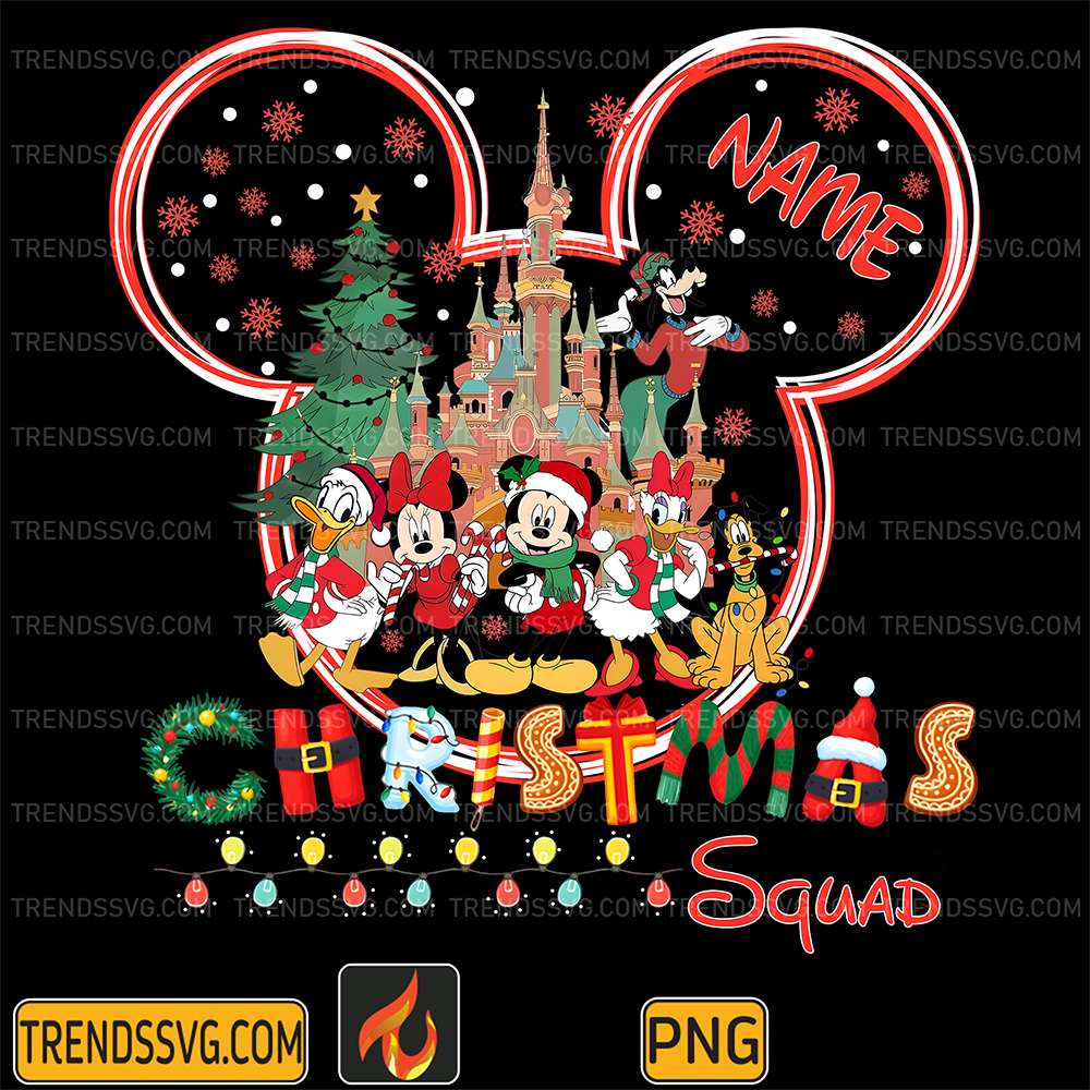 Custom-Name-Disney-Christmas-Squad-Png