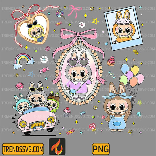 Cute Labubu Team Png TRENDSSVG