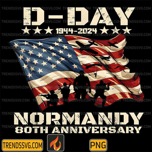 D-Day-1944-2024-Normandy-80th-Anniversary-Png