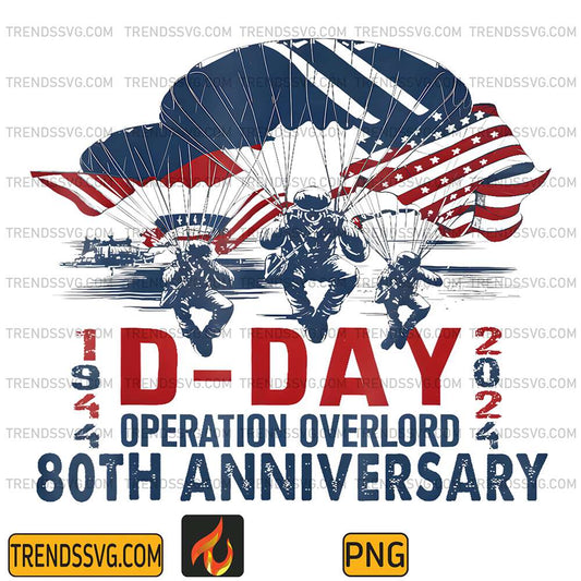 D-Day-Operation-Overlord-80th-Anniversary-1944-2024-Png
