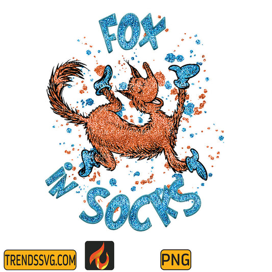 Fox in Socks Dr Seuss Png TRENDSSVG
