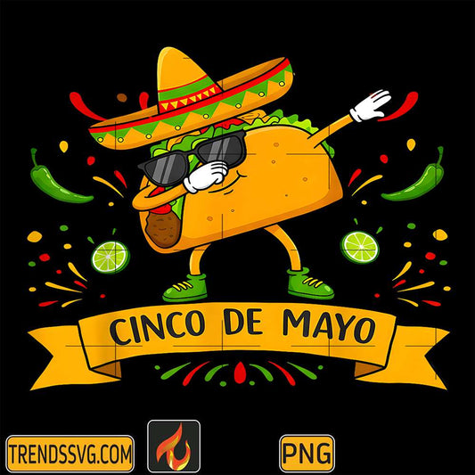 Dabbing-Taco-Cinco-de-Mayo-Mexican-Png