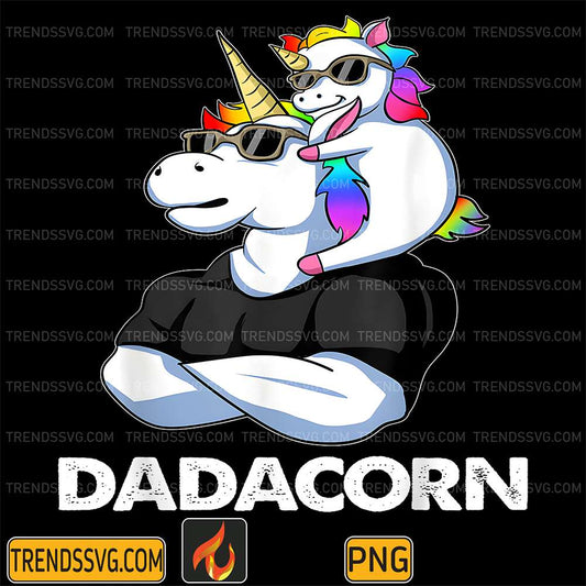 Dadacorn-Unicorn-Dad-and-Baby-Png