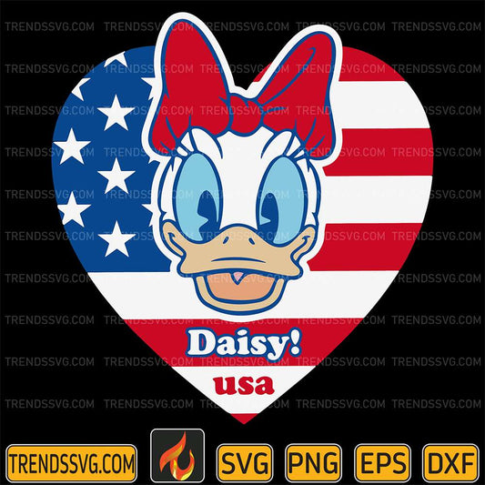 Daisy-Usa-American-Heart-Svg