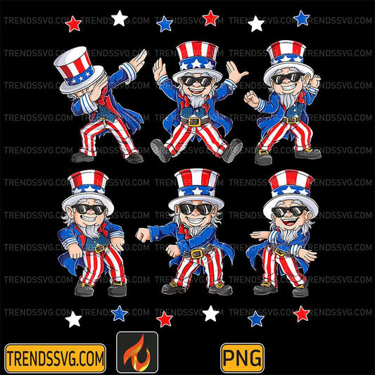 Dancing-Dabbing-Uncle-Sam-4th-Of-July-Png