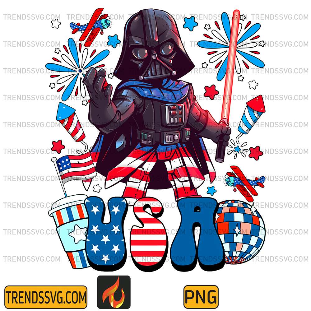 Darth-Vader-Usa-America-4th-Of-July-Png