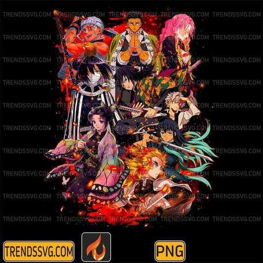 Demon-Slayer-Hashira-Characters-Png-Dibujo-De-Los-Pilares-Kimetsu-No-Yaiba-Anime-Art-Png