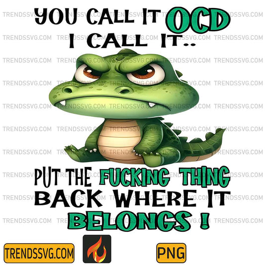 Dinosaur-You-Call-It-OCD-I-Call-It-Put-The-Fcking-Thing-Back-Where-It-Belongs-Png