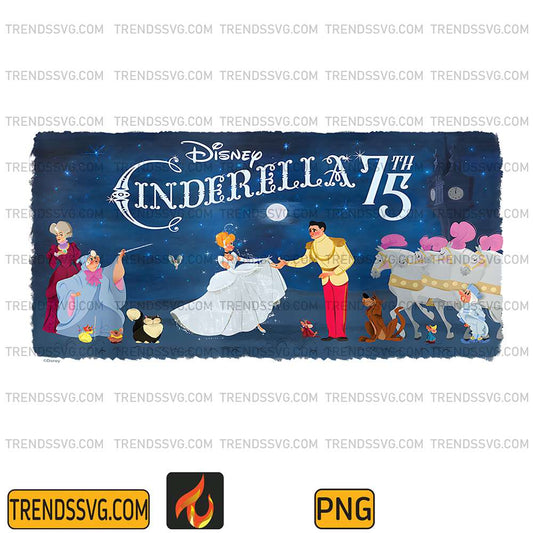 Disney-Cinderella-75th-Anniversary-Storybook-Characters-Png