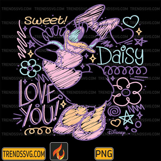 Disney-Daisy-Sweet-Love-You-Png