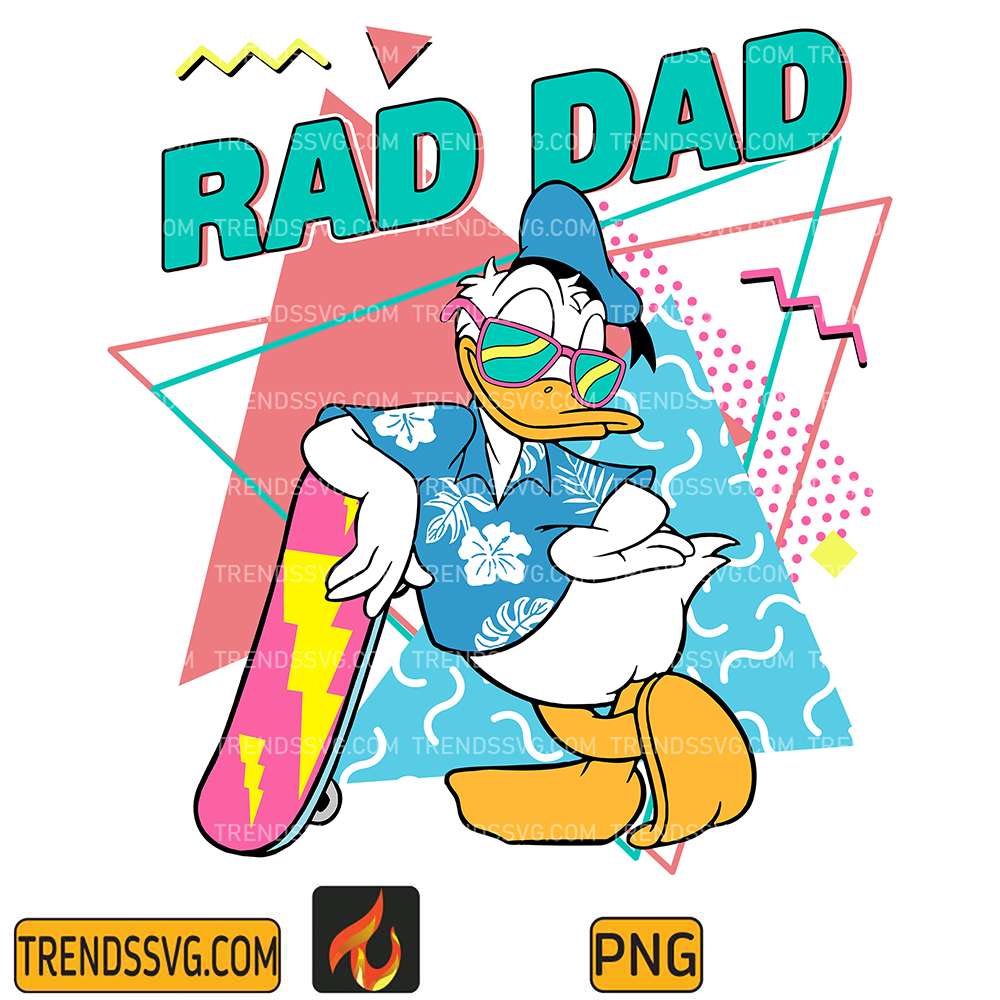 Disney-Donald-Duck-Rad-Dad-Png-2