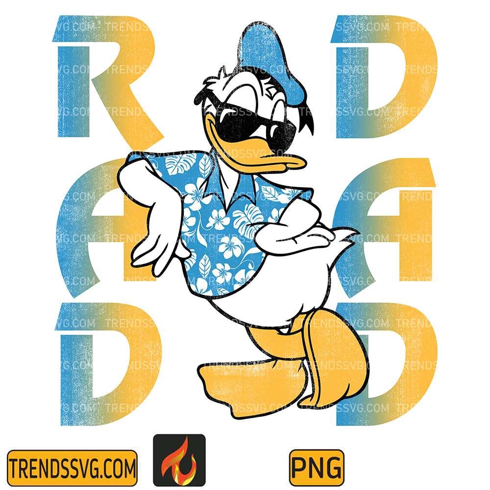 Disney-Donald-Duck-Rad-Dad-Png