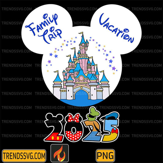 Disney-Family-Trip-Vacation-2025-Png