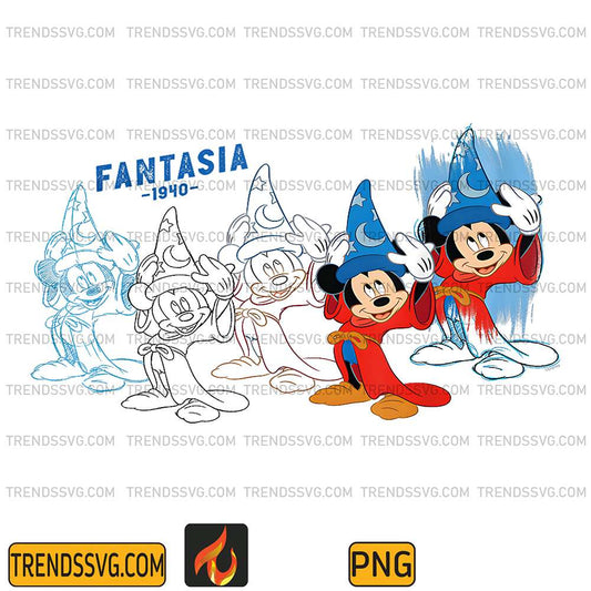 Disney-Ink-Paint-Fantasia-1940-Mickey-Mouse-Art-Series-Png
