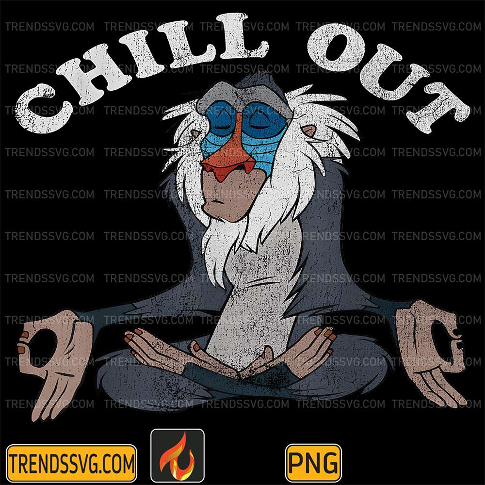 Disney-Lion-King-Rafiki-Chill-Out-Meditation-Png