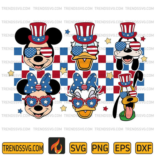 Disney-Mickey-And-Friends-4th-Of-July-Svg