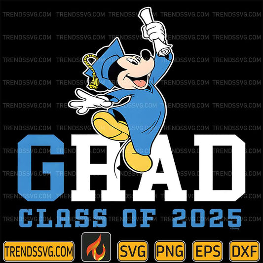 Disney-Mickey-Mouse-2025-Graduation-Class-Of-2025-Svg