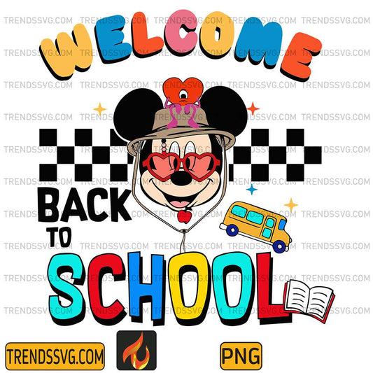Disney-Mickey-Mouse-Welcome-Back-To-School-Png