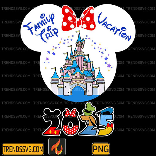 Disney-Minnie-Family-Trip-Vacation-2025-Png