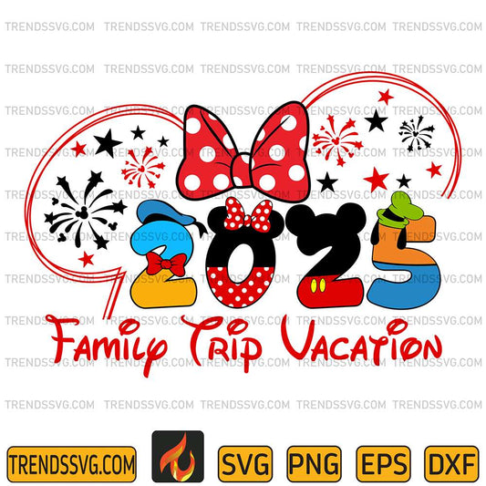 Disney-Minnie-Family-Trip-Vacation-2025-Svg
