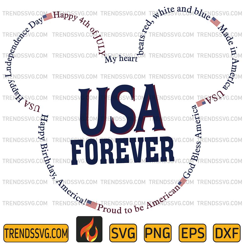 Disney-Mouse-Usa-Forever-4th-Of-July-Svg