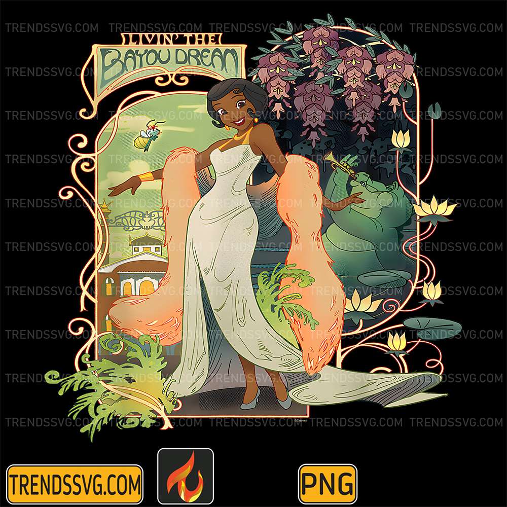 Disney-Princess-And-The-Frog-Tiana-Livin-the-Bayou-Dream-Png