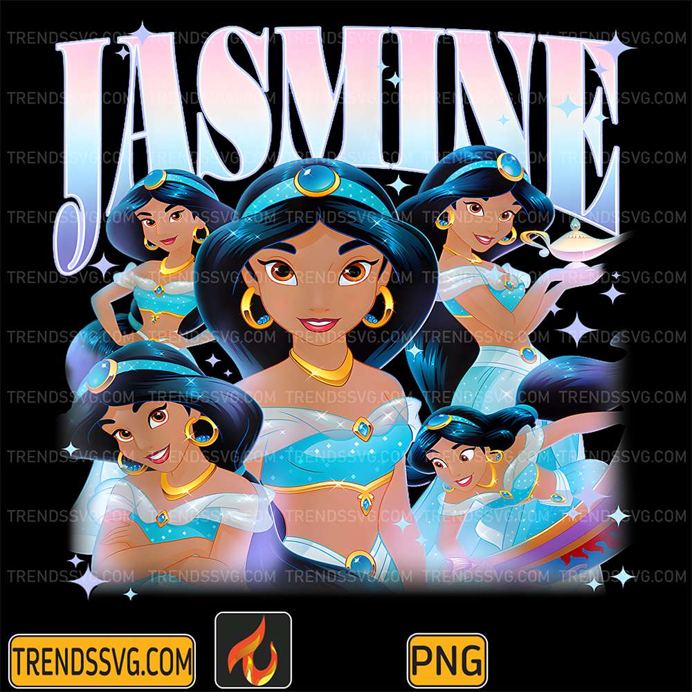 Disney-Princess-Jasmine-Elegant-And-Classy-Retro-90s-Collage-Png