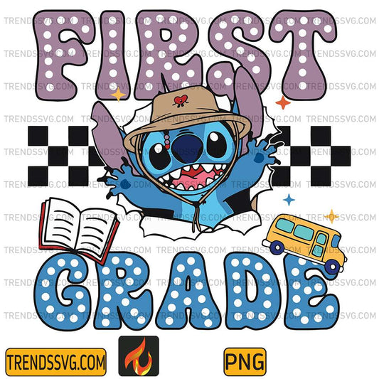Disney-Stitch-First-Grade-Back-To-School-Png